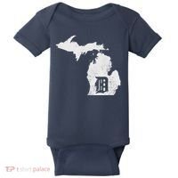 Detroit Michigan Motor City Midwest D Baby Bodysuit thumb 0