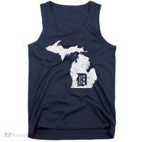 Detroit Michigan Motor City Midwest D Tank Top thumb 0