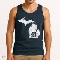 Detroit Michigan Motor City Midwest D Tank Top thumb 3