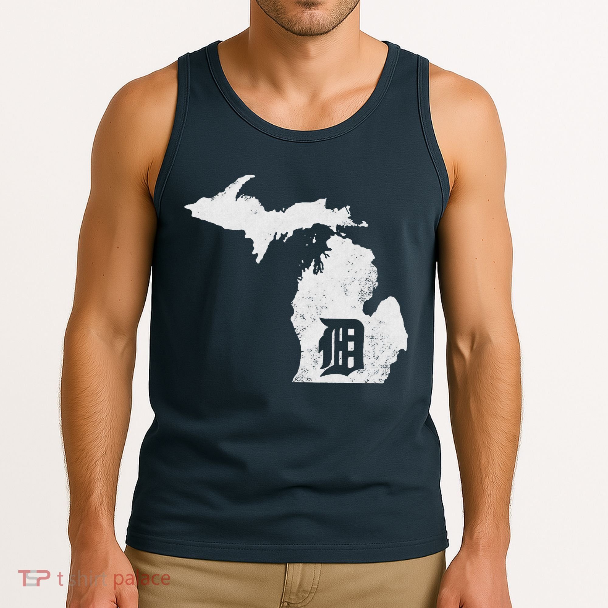 Detroit Michigan Motor City Midwest D Tank Top