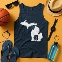 Detroit Michigan Motor City Midwest D Tank Top thumb 4