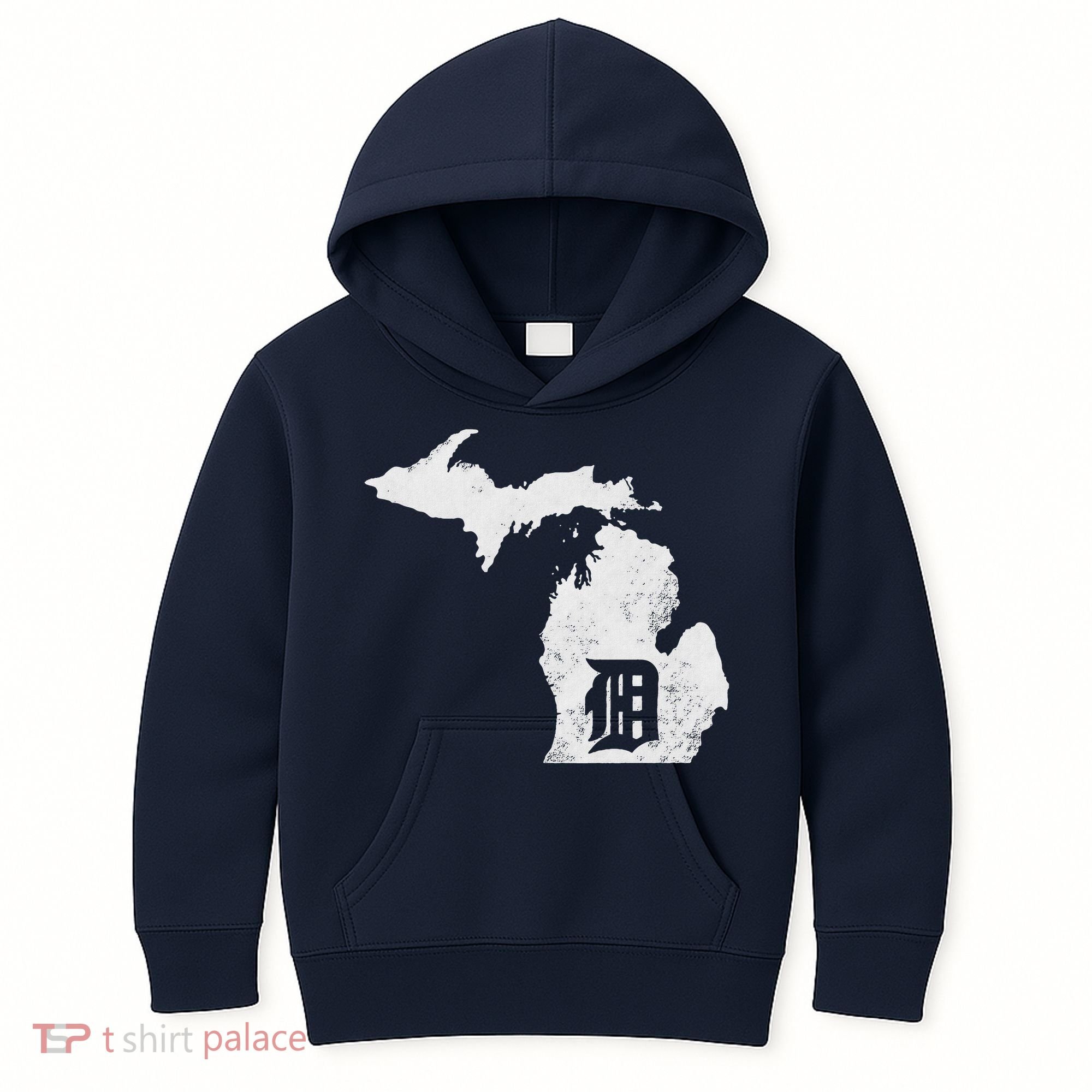 Detroit Michigan Motor City Midwest D Kids Hoodie