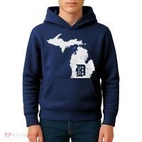Detroit Michigan Motor City Midwest D Kids Hoodie thumb 4