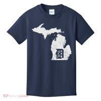 Detroit Michigan Motor City Midwest D Kids T-Shirt thumb 0