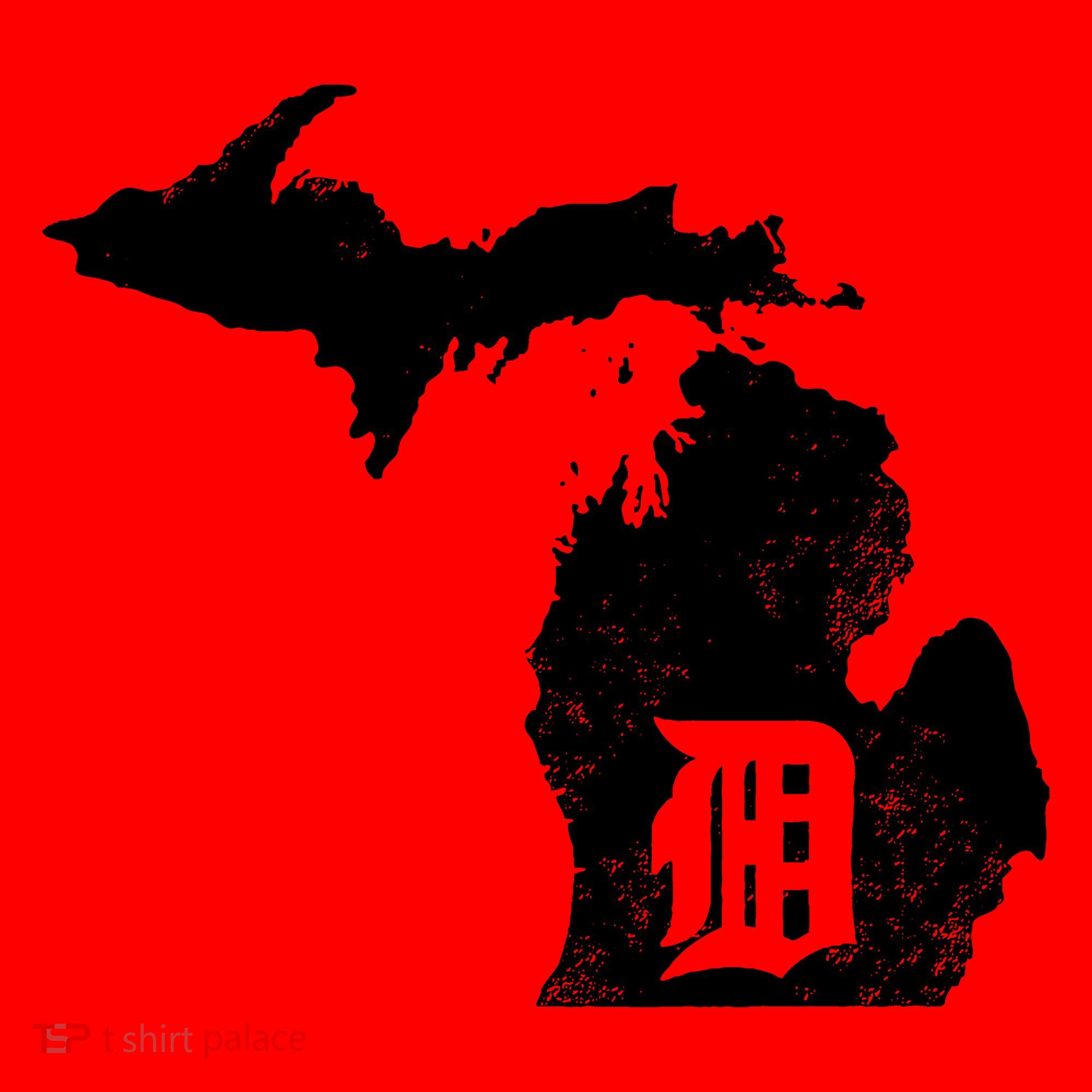 Detroit Michigan Motor City Midwest D Santa Hat