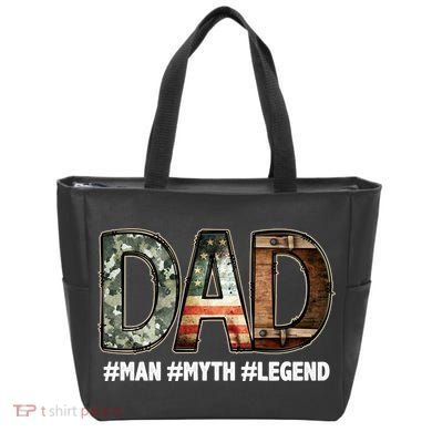 Dad Man Myth Legend Vintage Tote Bag