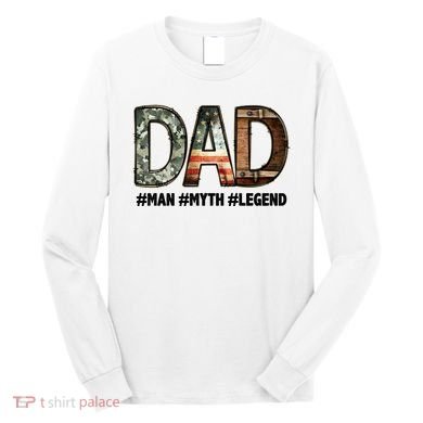 Dad Man Myth Legend Vintage Long Sleeve Shirt