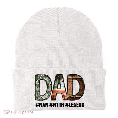 Dad Man Myth Legend Vintage Beanie
