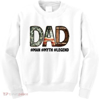 Dad Man Myth Legend Vintage Kids Sweatshirt