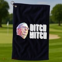 Ditch Mitch McConnell Golf Towel thumb 1