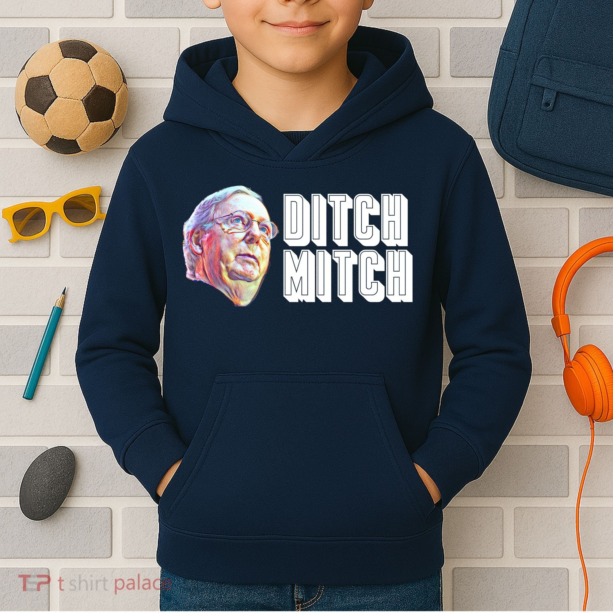 Ditch Mitch McConnell Kids Hoodie