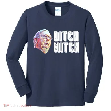 Ditch Mitch McConnell Kids Long Sleeve Shirt