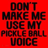 Don’t Make Me Use My Pickleball Voice For Pickleball Player Santa Hat thumb 1