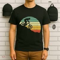 Downhill Mtb Mountain Bike Vintage Retro Mountain Bike T-Shirt thumb 6