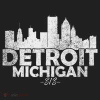 Detroit Michigan Mi Skyline Women's Sweatshirt thumb 2