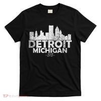Detroit Michigan Mi Skyline T-Shirt thumb 0