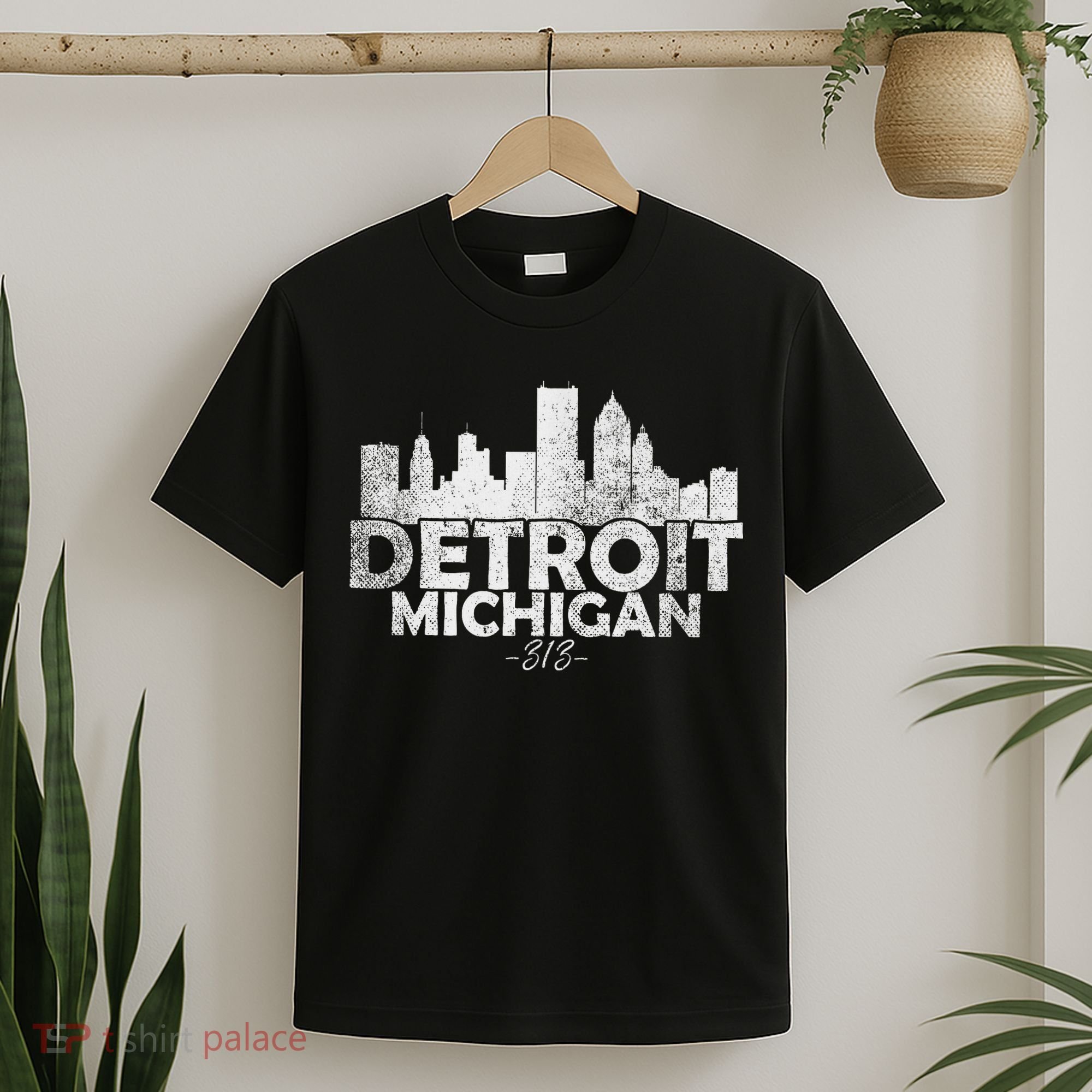 Detroit Michigan Mi Skyline T-Shirt