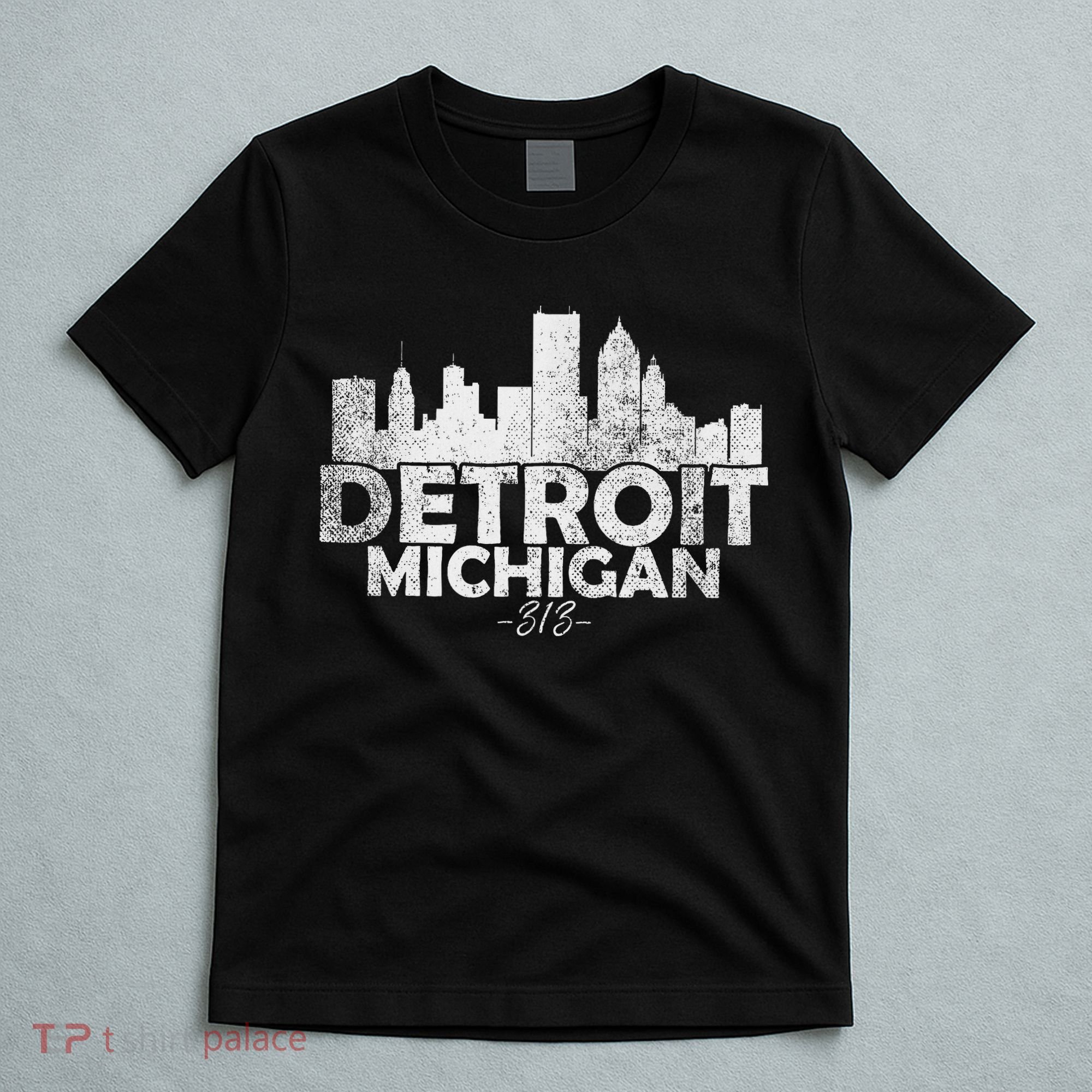 Detroit Michigan Mi Skyline T-Shirt
