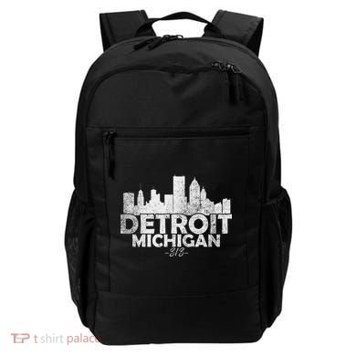 Detroit Michigan Mi Skyline Backpack