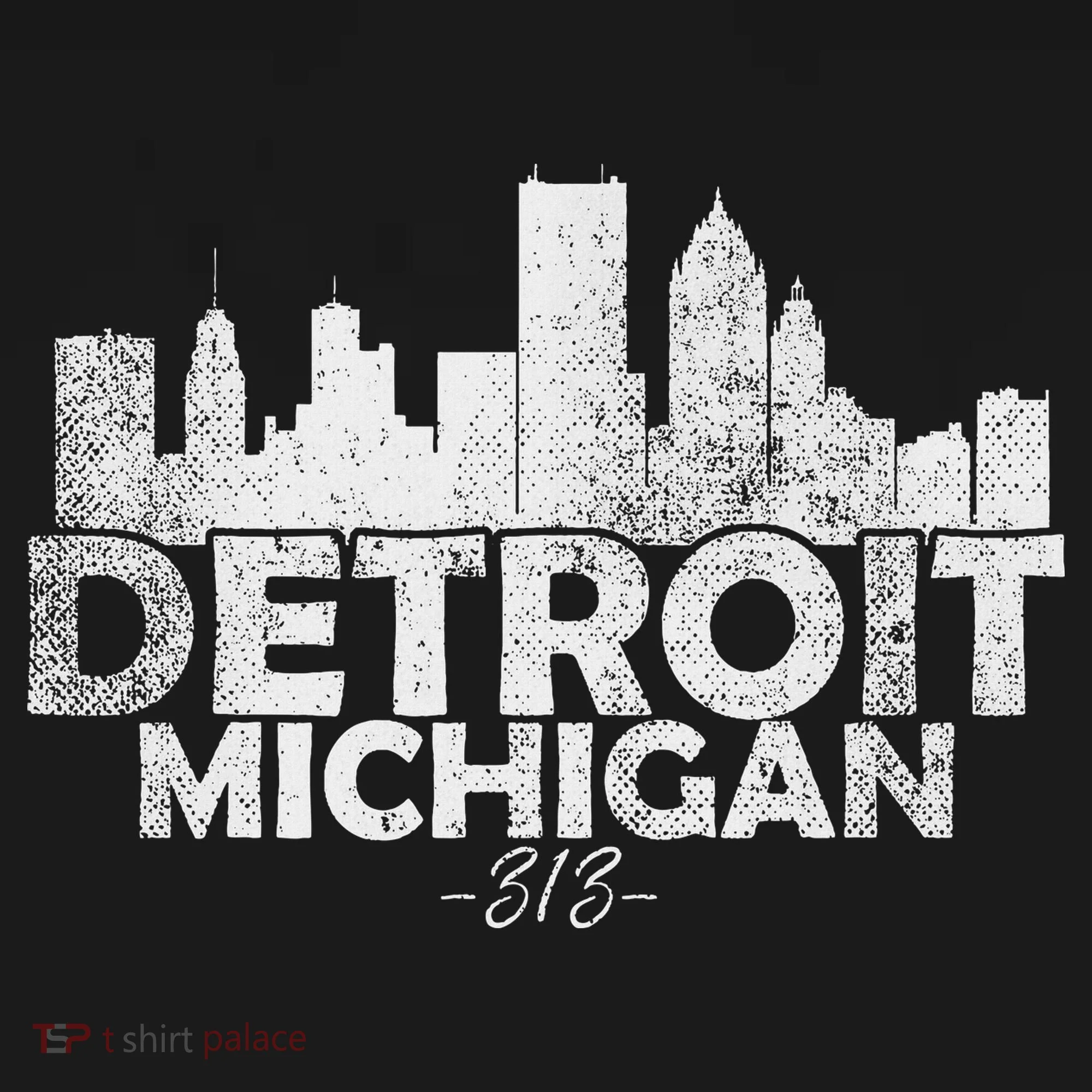 Detroit Michigan Mi Skyline Button