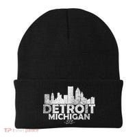 Detroit Michigan Mi Skyline Beanie thumb 0