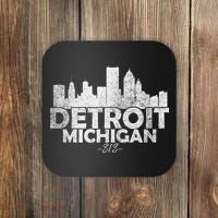 Detroit Michigan Mi Skyline Coaster thumb 0