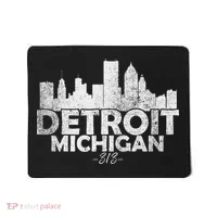 Detroit Michigan Mi Skyline Mousepad thumb 0