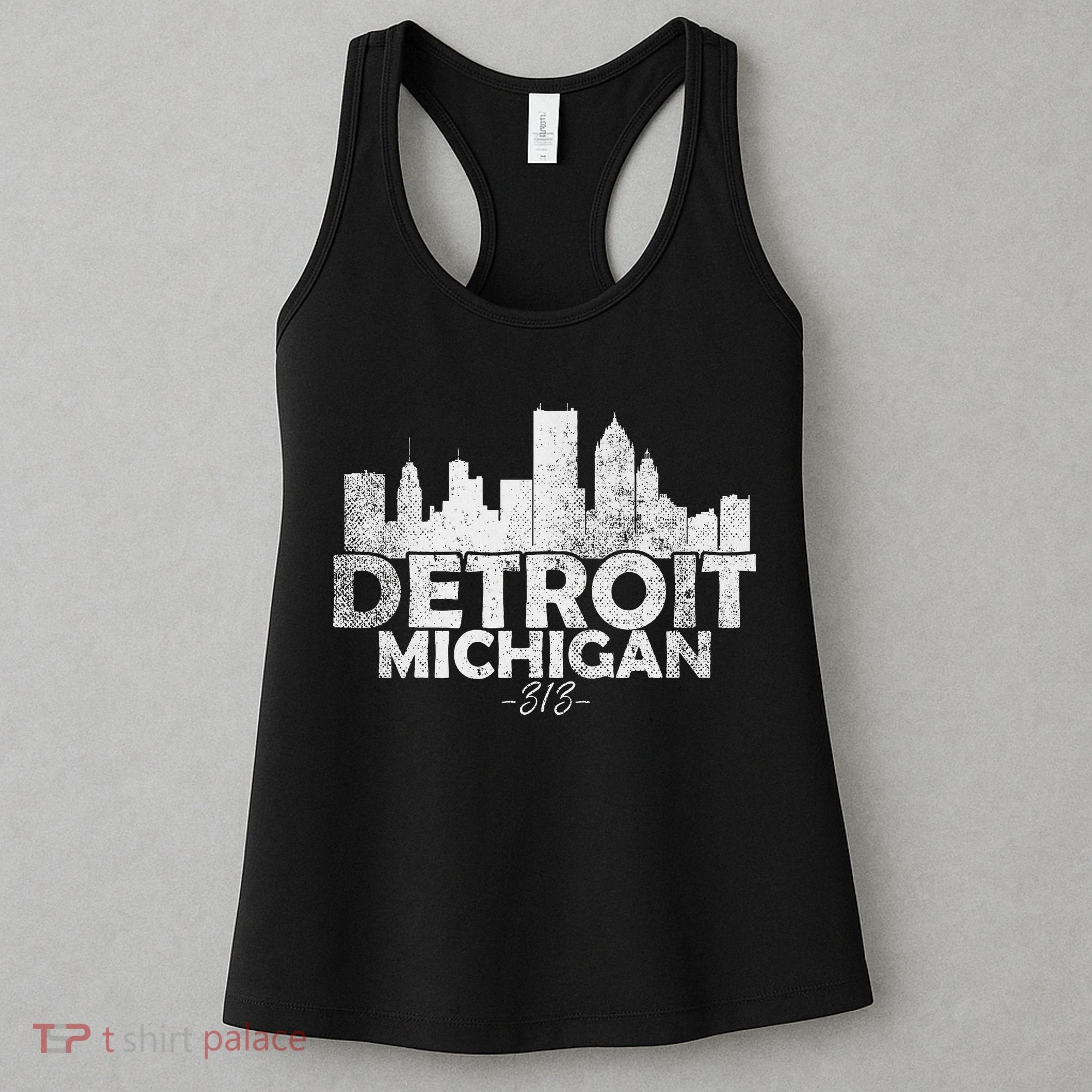 Detroit Michigan Mi Skyline Women's Tank Top