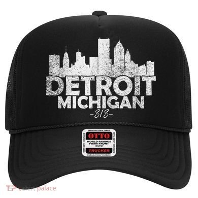 Detroit Michigan Mi Skyline Hat