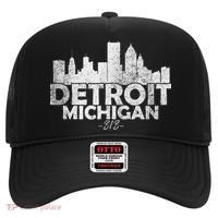 Detroit Michigan Mi Skyline Hat thumb 0