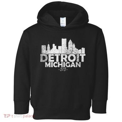 Detroit Michigan Mi Skyline Toddler Hoodie