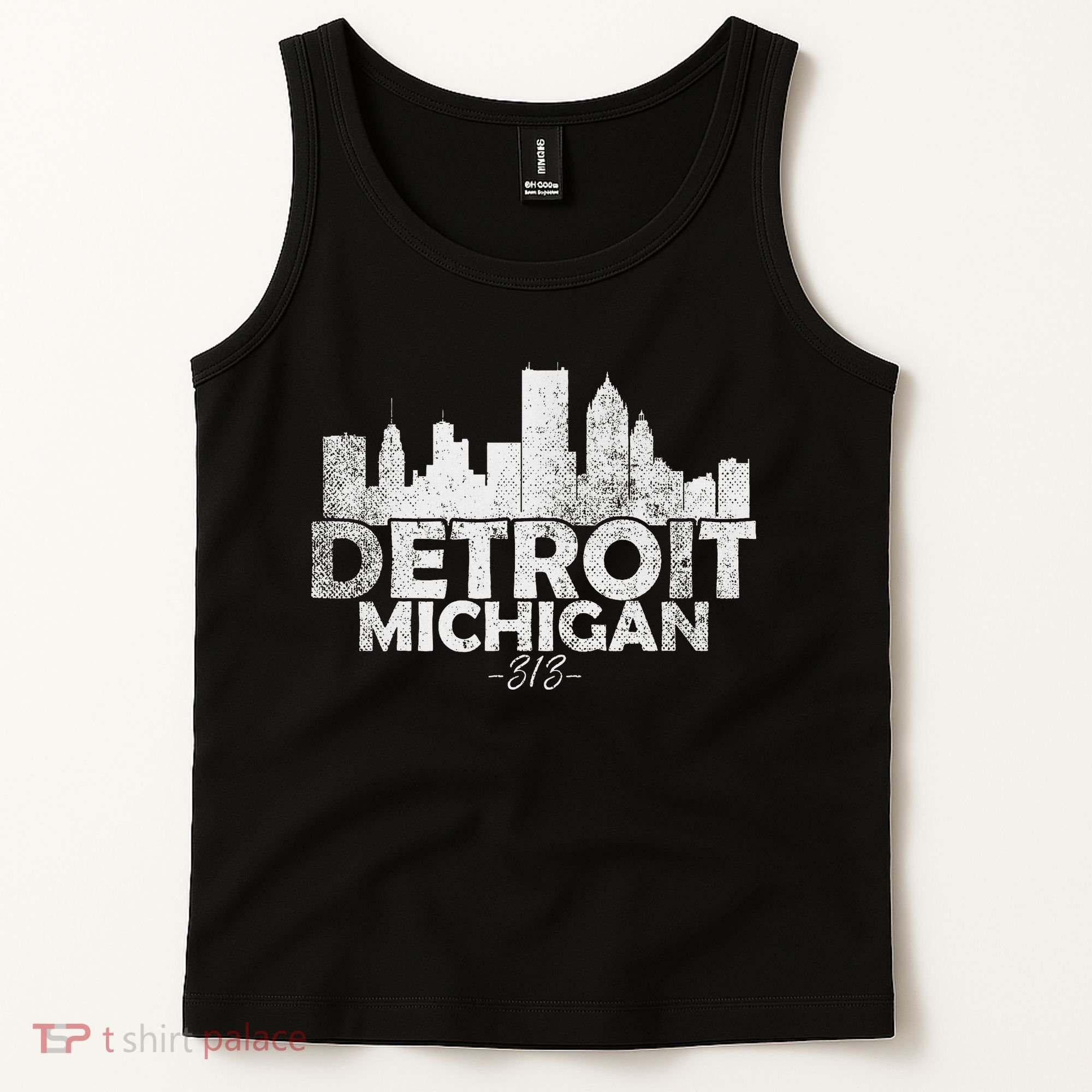Detroit Michigan Mi Skyline Tank Top