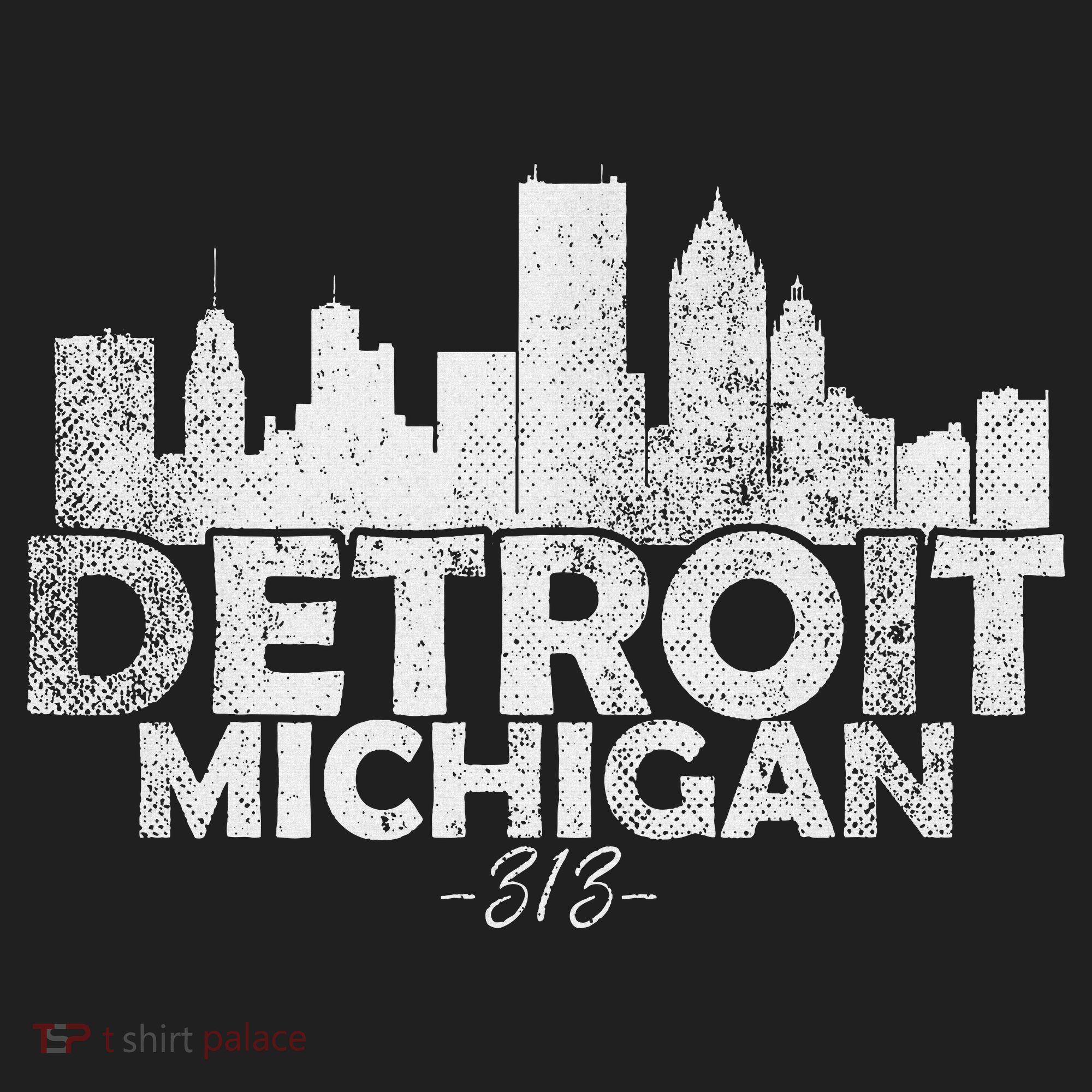 Detroit Michigan Mi Skyline Golf Towel