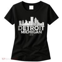 Detroit Michigan Mi Skyline Women's T-Shirt thumb 0