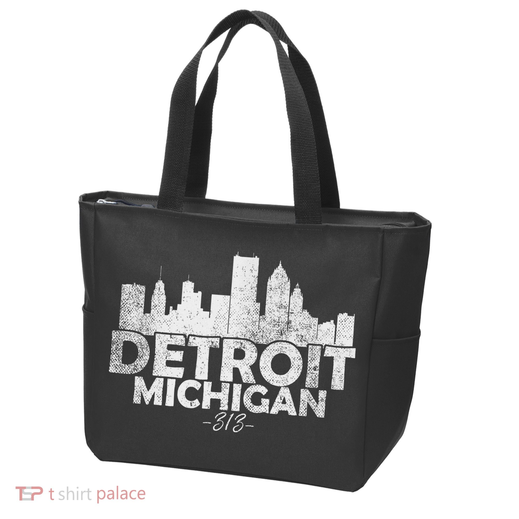 Detroit Michigan Mi Skyline Tote Bag