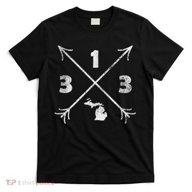 Detroit Michigan Mi Area Code 313 T-Shirt