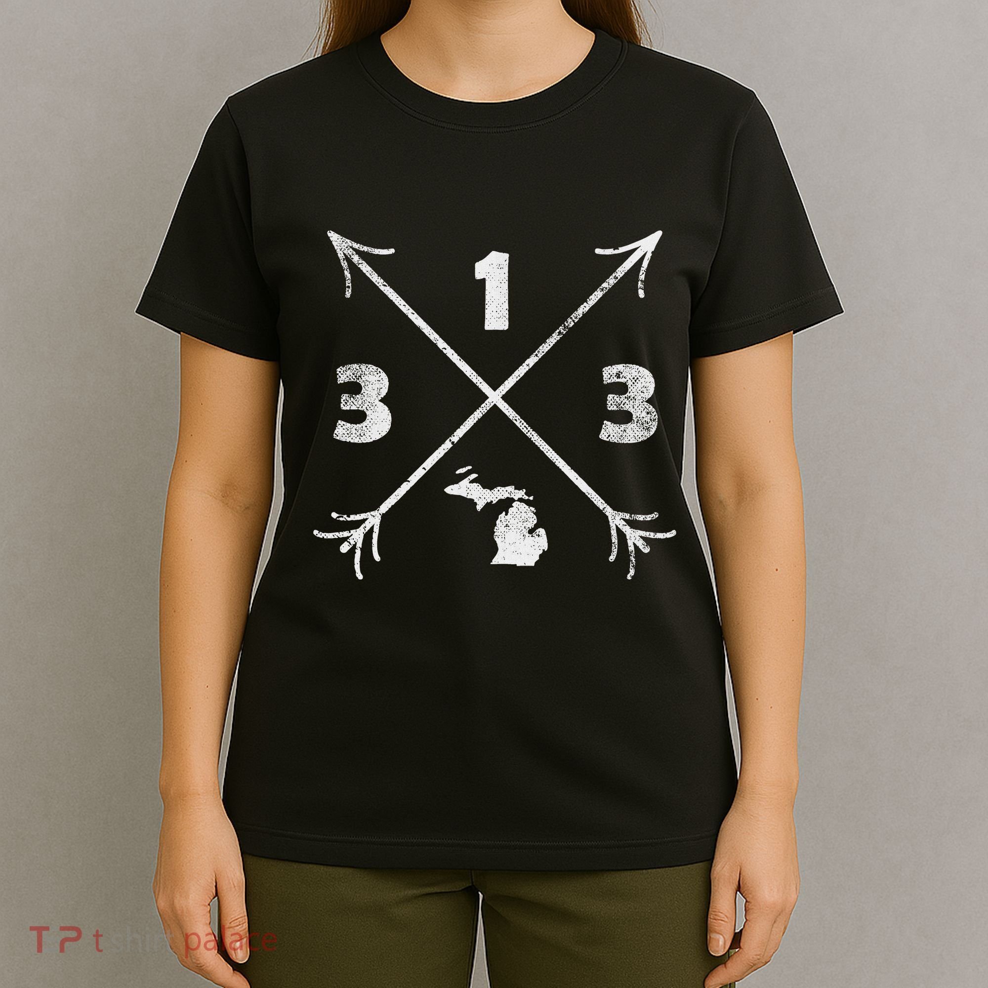 Detroit Michigan Mi Area Code 313 T-Shirt
