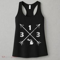 Detroit Michigan Mi Area Code 313 Women's Tank Top thumb 3