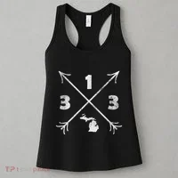 Detroit Michigan Mi Area Code 313 Women's Tank Top thumb 3