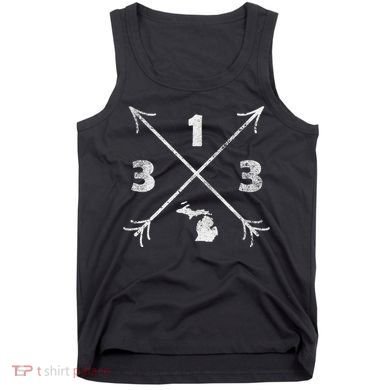 Detroit Michigan Mi Area Code 313 Tank Top
