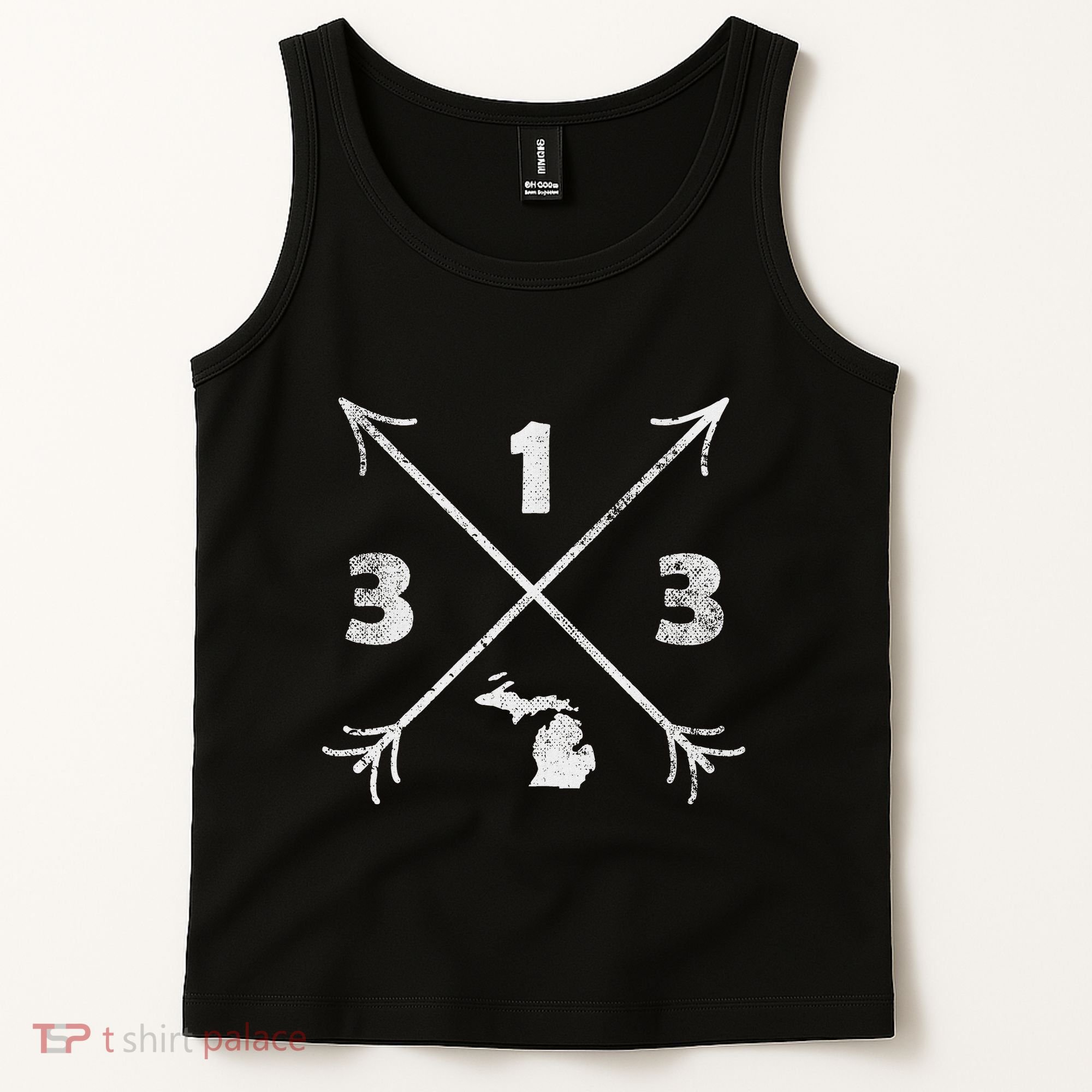 Detroit Michigan Mi Area Code 313 Tank Top