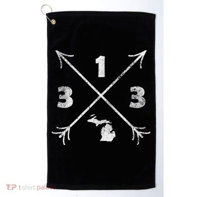 Detroit Michigan Mi Area Code 313 Golf Towel
