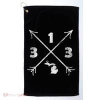 Detroit Michigan Mi Area Code 313 Golf Towel thumb 0