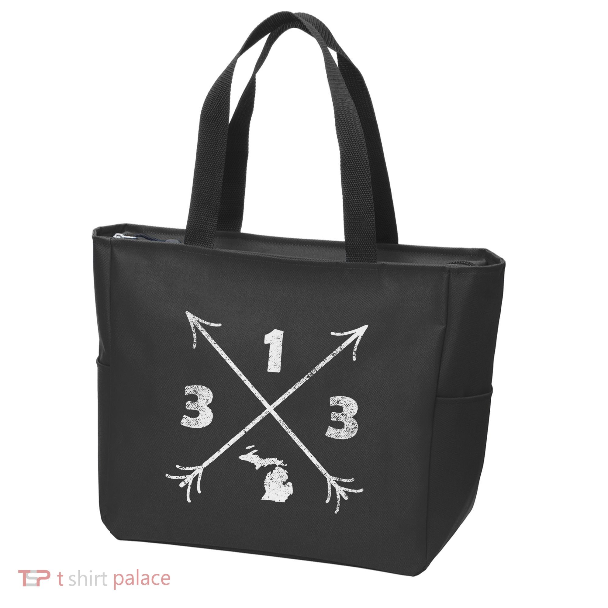 Detroit Michigan Mi Area Code 313 Tote Bag