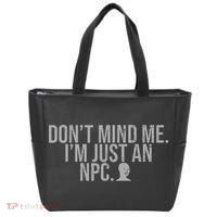 DonT Mind Me IM Just Npc Larp Rpg Gamer Video Game Lover Tote Bag thumb 0