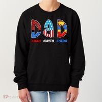 Dad Man Myth Superhero Women's Sweatshirt thumb 0