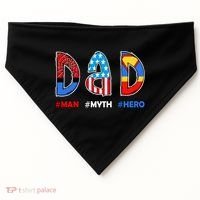 Dad Man Myth Superhero USA-Made Doggie Bandana thumb 0