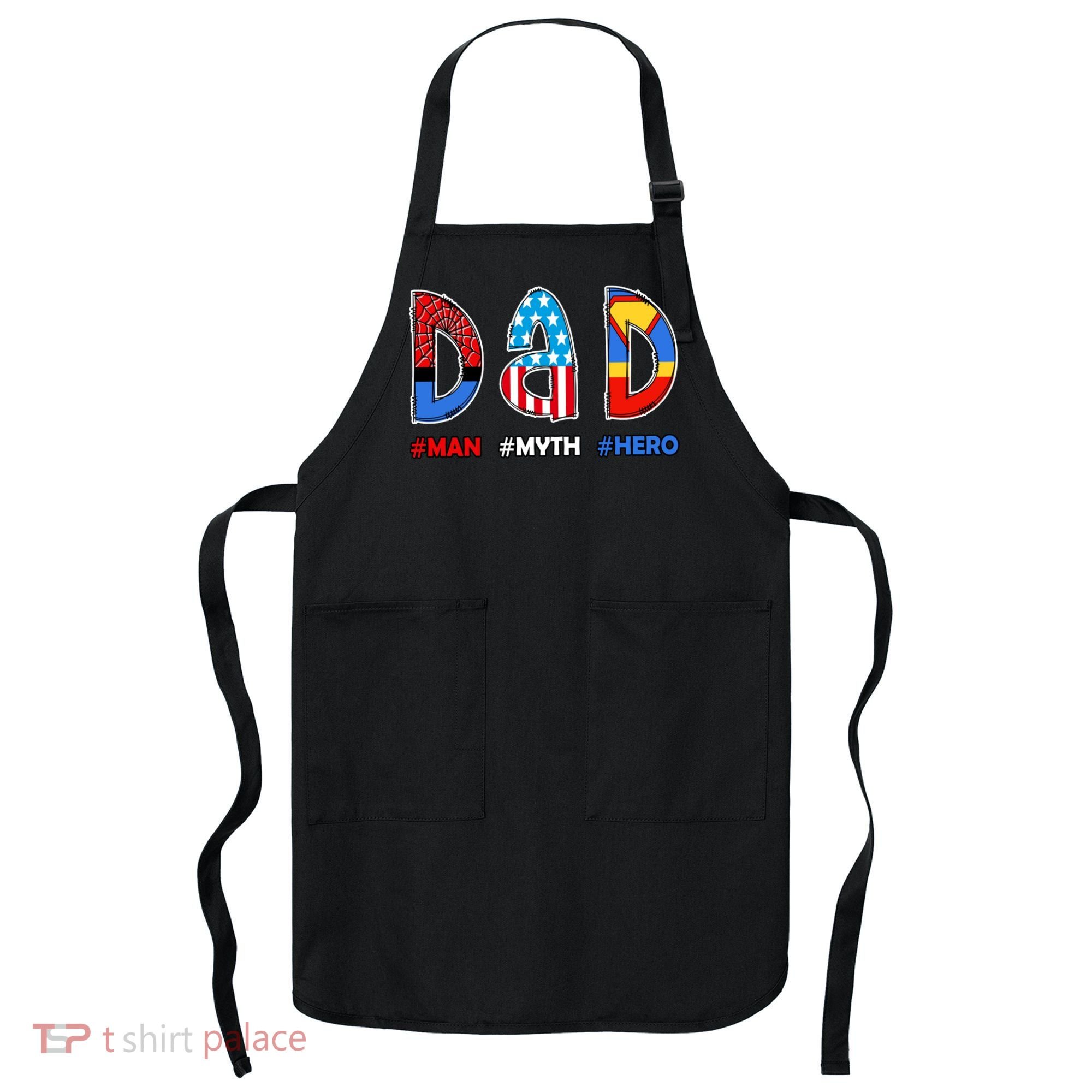 Dad Man Myth Superhero Apron