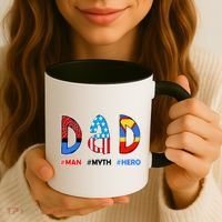 Dad Man Myth Superhero Coffee Mug thumb 3