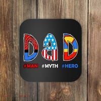 Dad Man Myth Superhero Coaster thumb 0